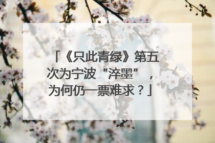 《只此青绿》第五次为宁波“淬墨”，为何仍一票难求？