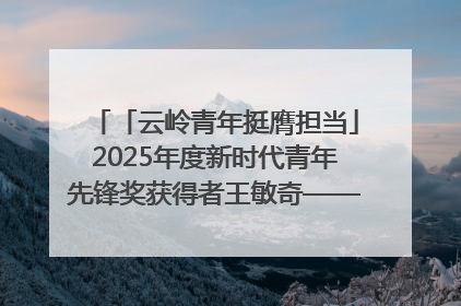 「云岭青年挺膺担当」2025年度新时代青年先锋奖获得者王敏奇——澜沧江上好渔人