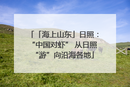 「海上山东」日照：“中国对虾” 从日照“游”向沿海各地