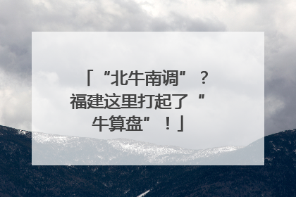 “北牛南调”？福建这里打起了“牛算盘”！