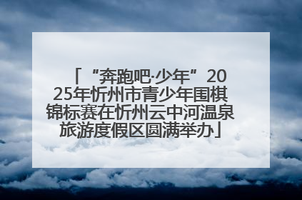 “奔跑吧·少年”2025年忻州市青少年围棋锦标赛在忻州云中河温泉旅游度假区圆满举办