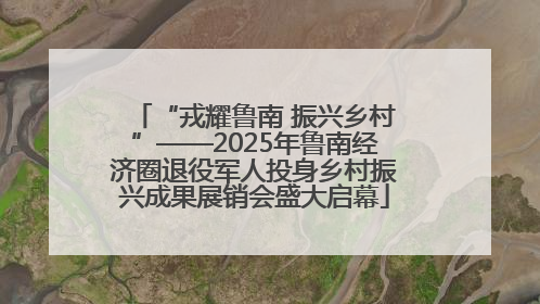 “戎耀鲁南 振兴乡村”——2025年鲁南经济圈退役军人投身乡村振兴成果展销会盛大启幕