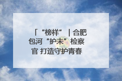 “榜样”｜合肥包河“护未”检察官 打造守护青春成长的永恒灯塔