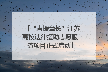 “青援童长”江苏高校法律援助志愿服务项目正式启动