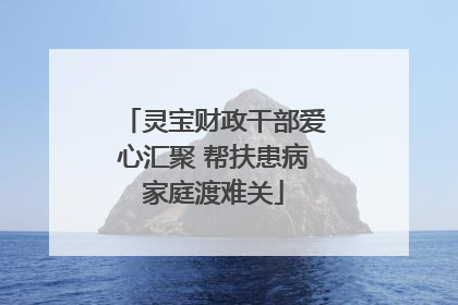 灵宝财政干部爱心汇聚 帮扶患病家庭渡难关
