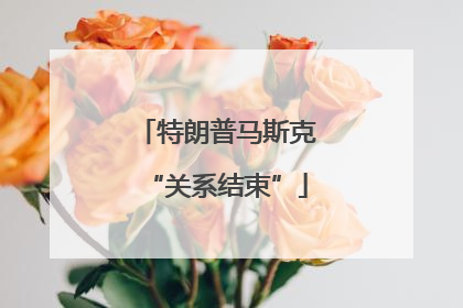 特朗普马斯克“关系结束”