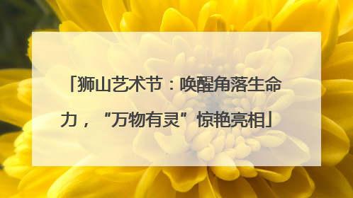 狮山艺术节：唤醒角落生命力，“万物有灵”惊艳亮相