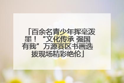 百余名青少年挥毫泼墨！“文化传承 强国有我”万源赛区书画选拔现场精彩绝伦
