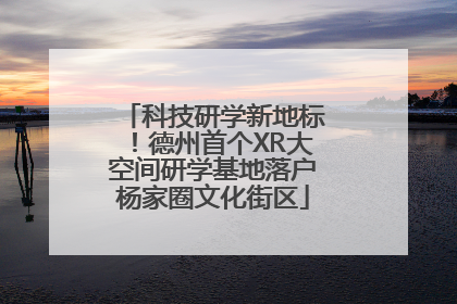 科技研学新地标！德州首个XR大空间研学基地落户杨家圈文化街区