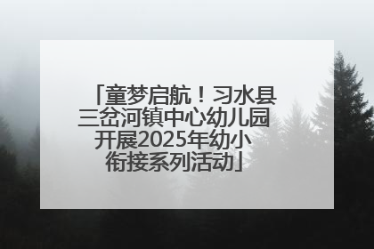 童梦启航！习水县三岔河镇中心幼儿园开展2025年幼小衔接系列活动
