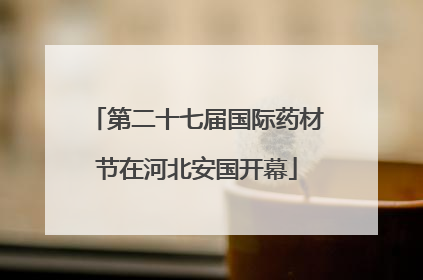 第二十七届国际药材节在河北安国开幕