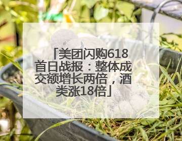 美团闪购618首日战报：整体成交额增长两倍，酒类涨18倍