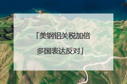 美钢铝关税加倍 多国表达反对