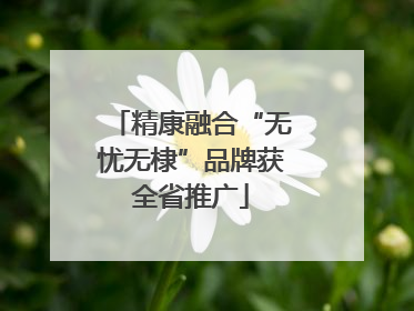 精康融合“无忧无棣”品牌获全省推广