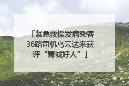 紧急救援发病乘客 36路司机乌云达来获评“青城好人”