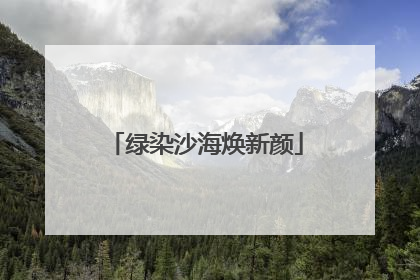 绿染沙海焕新颜