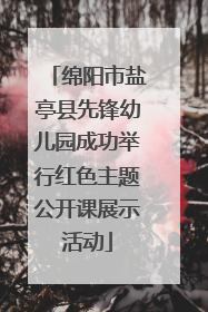 绵阳市盐亭县先锋幼儿园成功举行红色主题公开课展示活动