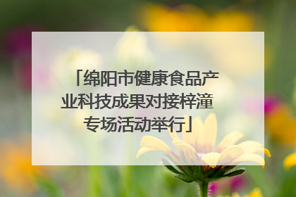 绵阳市健康食品产业科技成果对接梓潼专场活动举行