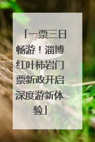 一票三日畅游！淄博红叶柿岩门票新政开启深度游新体验