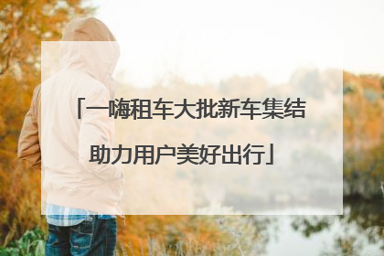 一嗨租车大批新车集结 助力用户美好出行