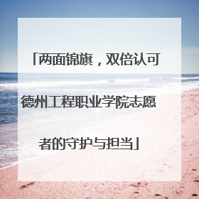 两面锦旗，双倍认可德州工程职业学院志愿者的守护与担当