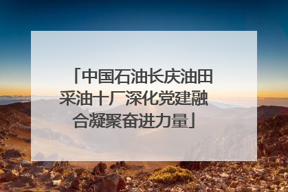 中国石油长庆油田采油十厂深化党建融合凝聚奋进力量