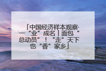 中国经济样本观察·一“业”成名丨面包“总动员”！“走”天下也“香”家乡