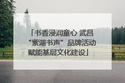 书香浸润童心 武昌“紫湖书声”品牌活动赋能基层文化建设