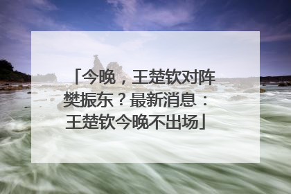 今晚，王楚钦对阵樊振东？最新消息：王楚钦今晚不出场
