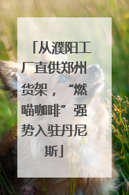 从濮阳工厂直供郑州货架，“燃喵咖啡”强势入驻丹尼斯