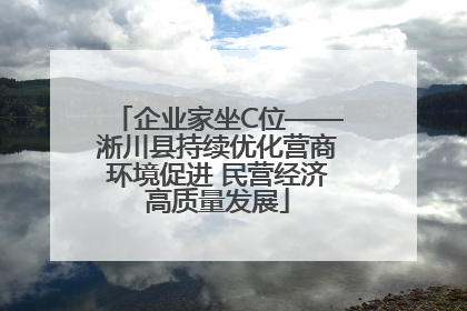 企业家坐C位——淅川县持续优化营商环境促进 民营经济高质量发展