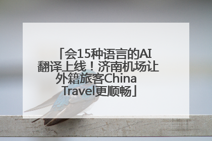 会15种语言的AI翻译上线！济南机场让外籍旅客China Travel更顺畅