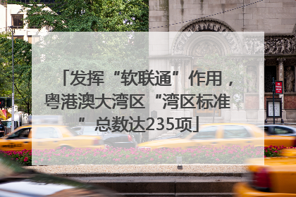 发挥“软联通”作用，粤港澳大湾区“湾区标准”总数达235项