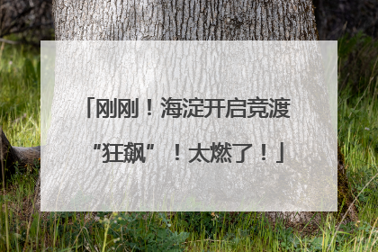 刚刚！海淀开启竞渡“狂飙”！太燃了！