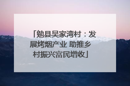 勉县吴家湾村：发展烤烟产业 助推乡村振兴富民增收