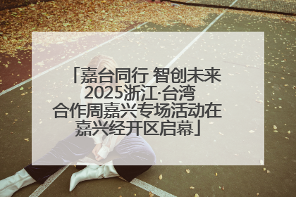 嘉台同行 智创未来 2025浙江·台湾合作周嘉兴专场活动在嘉兴经开区启幕