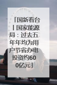 国新看台丨国家能源局：过去五年年均为用户节省办电投资约600亿元