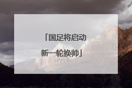 国足将启动新一轮换帅