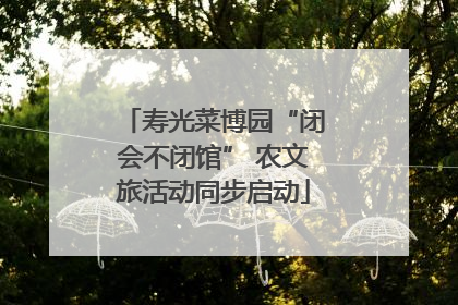 寿光菜博园“闭会不闭馆” 农文旅活动同步启动