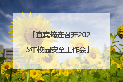 宜宾筠连召开2025年校园安全工作会