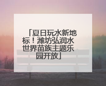 夏日玩水新地标！潍坊弘润水世界苗族主题乐园开放