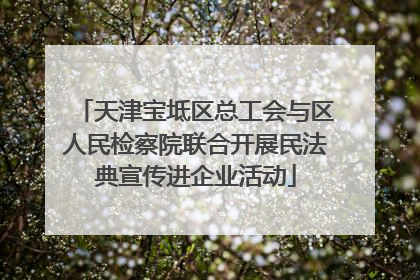 天津宝坻区总工会与区人民检察院联合开展民法典宣传进企业活动