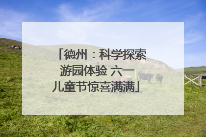 德州：科学探索 游园体验 六一儿童节惊喜满满