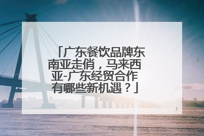广东餐饮品牌东南亚走俏，马来西亚-广东经贸合作有哪些新机遇？