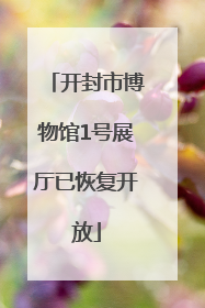 开封市博物馆1号展厅已恢复开放