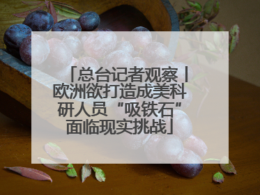 总台记者观察丨欧洲欲打造成美科研人员“吸铁石”面临现实挑战