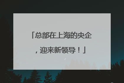 总部在上海的央企，迎来新领导！