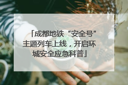 成都地铁“安全号”主题列车上线，开启环城安全应急科普