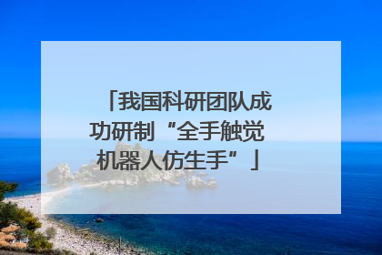 我国科研团队成功研制“全手触觉机器人仿生手”