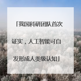 我国科研团队首次证实，人工智能可自发形成人类级认知